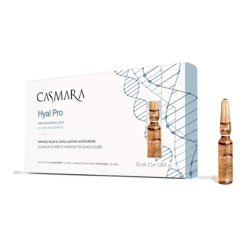 Immagine di Filler anti-rughe, idratante, anti-age, 20 ampolle 2,5ml, acido ialuronico, casmara hyal pro ampules