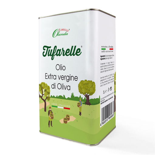 Immagine di Olio extravergine di oliva, lattina da 3 litri, monocultivar coratina, Tufarelle