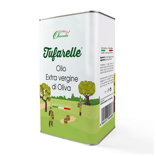 Immagine di Olio extravergine di oliva, lattina da 5 litri, monocultivar coratina, Tufarelle