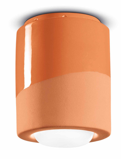 Immagine di Pi plafoniera  ceiling lamparancio pesca  peach orange - 1 x max 53w e27 - ip20