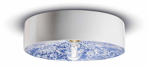 Immagine di Pi plafoniera d.40  ceiling lamp d.40ming blu  ming blu - 1 x max 77w e27 - ip20