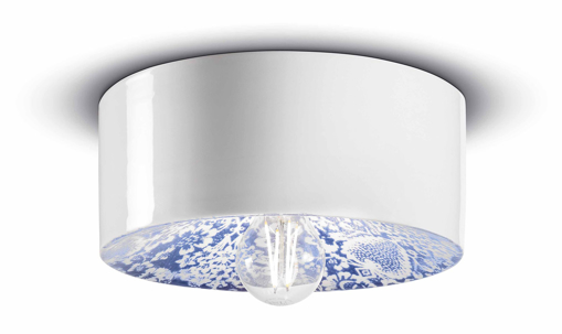 Immagine di Pi plafoniera d.25  ceiling lamp d.25ming blu  ming blu - 1 x max 77w e27 - ip20