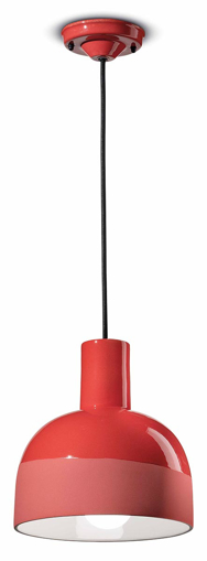 Immagine di Caxixi sospensione  pendantrosso corallo  coral red  - 1 x max 53w e27 - ip20