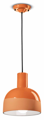 Immagine di Caxixi sospensione  pendantarancio pesca  peach orange - 1 x max 53w e27 - ip20