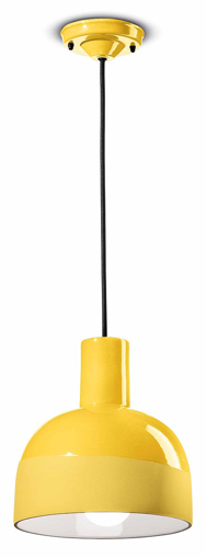 Immagine di Caxixi sospensione  pendantgiallo limone  lemon yellow - 1 x max 53w e27 - ip20