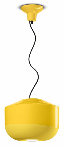 Immagine di Bellota sospensione d.35  pendant d.35giallo limone  lemon yellow - 1 x max 53w e27 - ip20