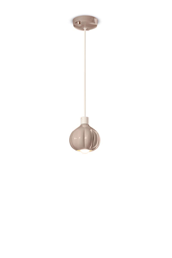 Immagine di Afoxe' sospensione piccola ceramica  small ceramic pendantgrigio sabbia  sand grey - 1 x max 28w e14 - ip20