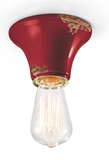 Immagine di Vintage plafoniera  ceiling lampvintage bordeaux  vintage bordeaux - 1 x max 77w e27 - ip20