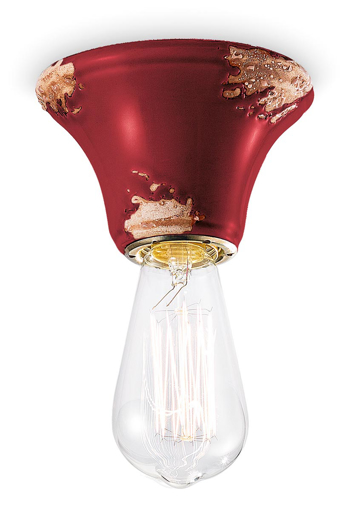 Immagine di Vintage plafoniera  ceiling lampvintage bordeaux  vintage bordeaux - 1 x max 46w e14 - ip20