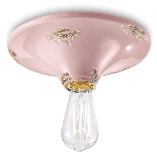 Immagine di Vintage plafoniera  ceiling lampvintage cipria   vintage pink  - 1 x max 77w e27 - ip20