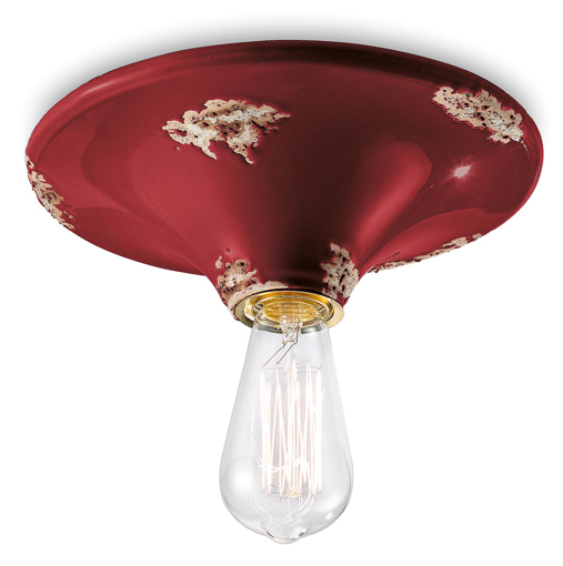 Immagine di Vintage plafoniera  ceiling lampvintage bordeaux  vintage bordeaux - 1 x max 77w e27 - ip20