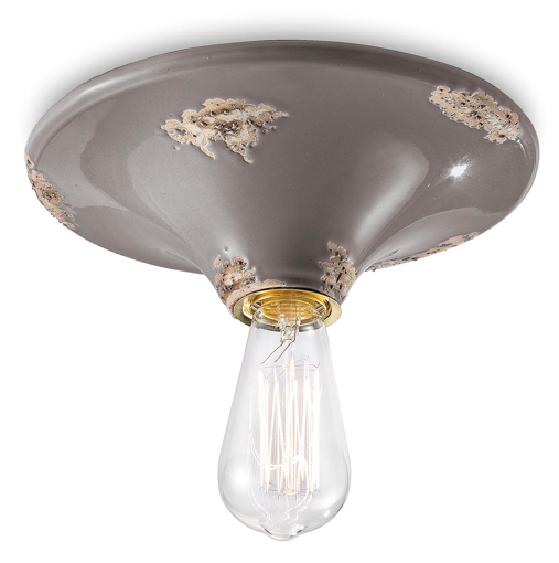 Immagine di Vintage plafoniera  ceiling lampvintage tortora  vintage dove gray - 1 x max 77w e27 - ip20