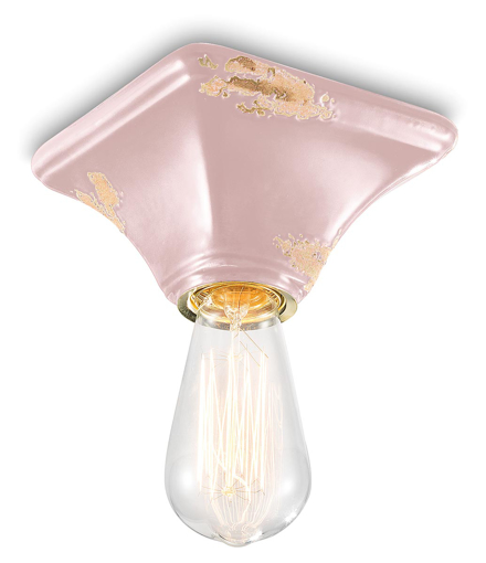 Immagine di Vintage plafoniera  ceiling lampvintage cipria   vintage pink  - 1 x max 77w e27 - ip20