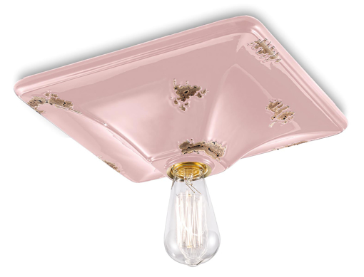 Immagine di Vintage plafoniera  ceiling lampvintage cipria   vintage pink  - 1 x max 77w e27 - ip20