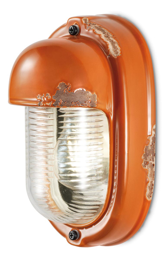 Immagine di Vintage applique  wall lampvintage arancio  vintage orange - 1 x max 42w e27 - ip20