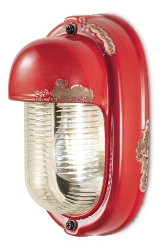 Immagine di Vintage applique  wall lampvintage rosso  vintage red - 1 x max 42w e27 - ip20