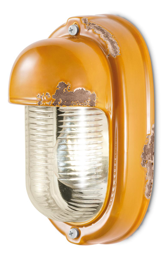 Immagine di Vintage applique  wall lampvintage giallo  vintage yellow - 1 x max 42w e27 - ip20