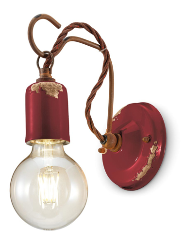 Immagine di Vintage applique  wall lampvintage bordeaux  vintage bordeaux - 1 x max 53w e27 - ip20