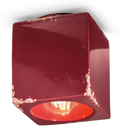 Immagine di Vintage plafoniera  ceiling lampvintage bordeaux  vintage bordeaux - 1 x max 53w e27 - ip20