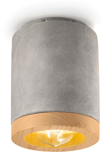 Immagine di Mateca plafoniera  ceiling lampcemento  cement - 1 x max 53w e27 - ip20