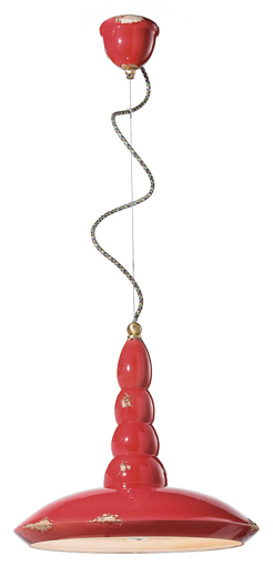 Immagine di Vague - vintage sospensione  pendantvintage rosso  vintage red - 1 x max 53w e27 - ip20