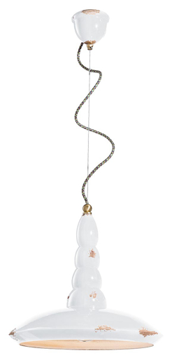 Immagine di Vague - vintage sospensione  pendantvintage bianco  vintage white - 1 x max 53w e27 - ip20