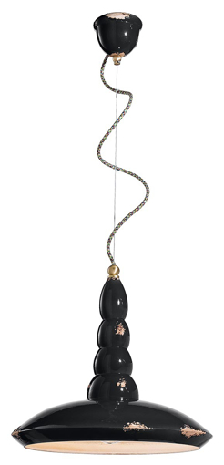 Immagine di Vague - vintage sospensione  pendantvintage nero  vintage black - 1 x max 53w e27 - ip20