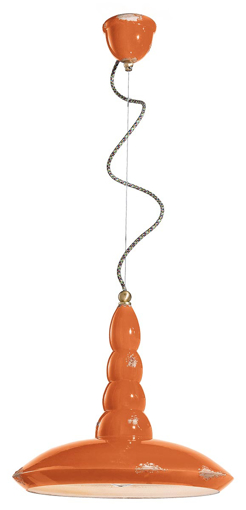 Immagine di Vague - vintage sospensione  pendantvintage arancio  vintage orange - 1 x max 53w e27 - ip20