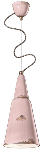 Immagine di Vague - vintage sospensione  pendantvintage cipria   vintage pink  - 1 x max 53w e27 - ip20