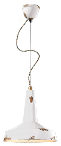 Immagine di Vague - vintage sospensione  pendantvintage bianco  vintage white - 1 x max 53w e27 - ip20