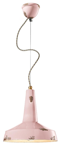 Immagine di Vague - vintage sospensione  pendantvintage cipria   vintage pink  - 1 x max 53w e27 - ip20