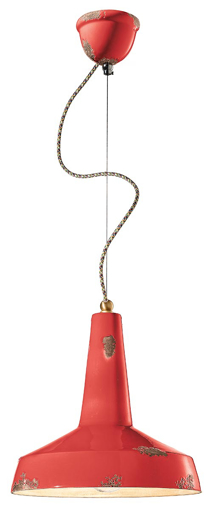 Immagine di Vague - vintage sospensione  pendantvintage rosso  vintage red - 1 x max 53w e27 - ip20