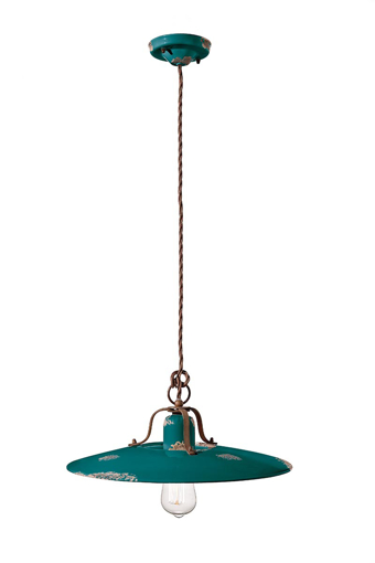 Immagine di Country sospensione d.40  pendant d.40vintage verde  vintage green oil - 1 x max 77w e27 - ip20