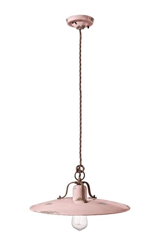 Immagine di Country sospensione d.40  pendant d.40vintage cipria   vintage pink  - 1 x max 77w e27 - ip20