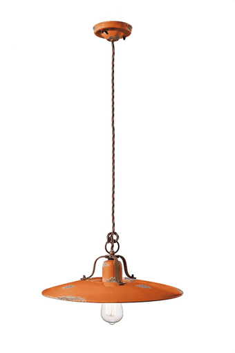 Immagine di Country sospensione d.40  pendant d.40vintage arancio  vintage orange - 1 x max 77w e27 - ip20