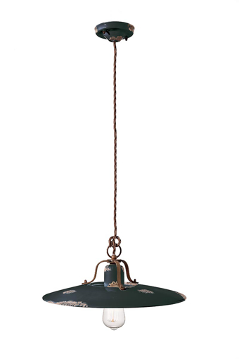 Immagine di Country sospensione d.40  pendant d.40vintage nero  vintage black - 1 x max 77w e27 - ip20