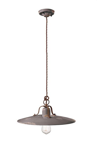 Immagine di Country sospensione d.40  pendant d.40vintage tortora  vintage dove gray - 1 x max 77w e27 - ip20