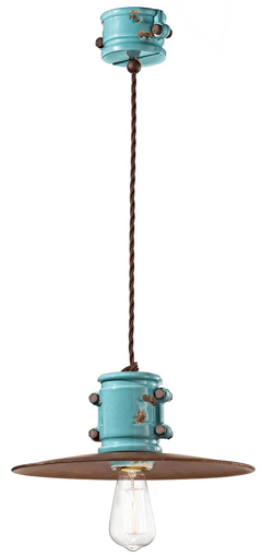 Immagine di Urban sospensione d.40  pendant d.40vintage azzurro  vintage light blue - 1 x max 53w e27 - ip20