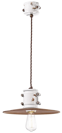 Immagine di Urban sospensione d.40  pendant d.40vintage bianco  vintage white - 1 x max 53w e27 - ip20