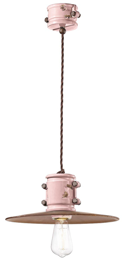 Immagine di Urban sospensione d.40  pendant d.40vintage cipria   vintage pink  - 1 x max 53w e27 - ip20