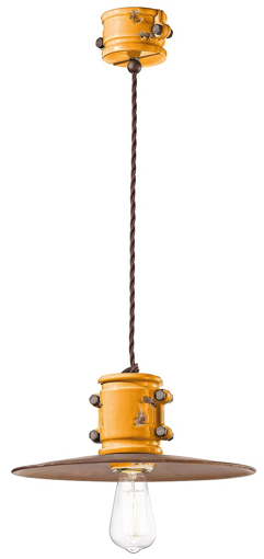 Immagine di Urban sospensione d.40  pendant d.40vintage giallo  vintage yellow - 1 x max 53w e27 - ip20