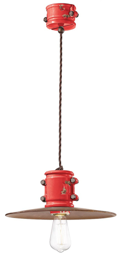 Immagine di Urban sospensione d.40  pendant d.40vintage rosso  vintage red - 1 x max 53w e27 - ip20