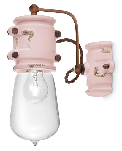 Immagine di Urban applique  wall lampvintage cipria   vintage pink  - 1 x max 77w e27 - ip20