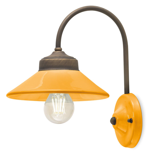 Immagine di Colors applique  wall lampgiallo  yellow - 1 x max 77w e27 - ip20