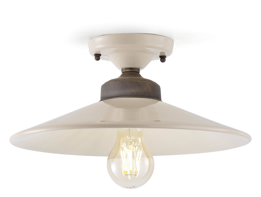 Immagine di Colors plafoniera d.30  ceiling lamp d.30crema  creme - 1 x max 77w e27 - ip20