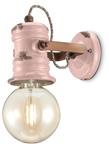 Immagine di Urban applique  wall lampvintage cipria   vintage pink  - 1 x max 53w e27 - ip20