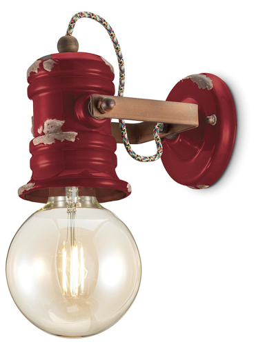 Immagine di Urban applique  wall lampvintage bordeaux  vintage bordeaux - 1 x max 53w e27 - ip20