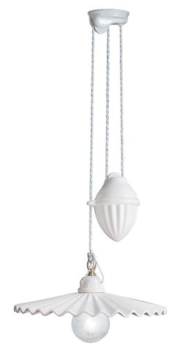 Immagine di L'aquila sospensione saliscendi  rise and fall pendant1 x max 75w e27 - ip20