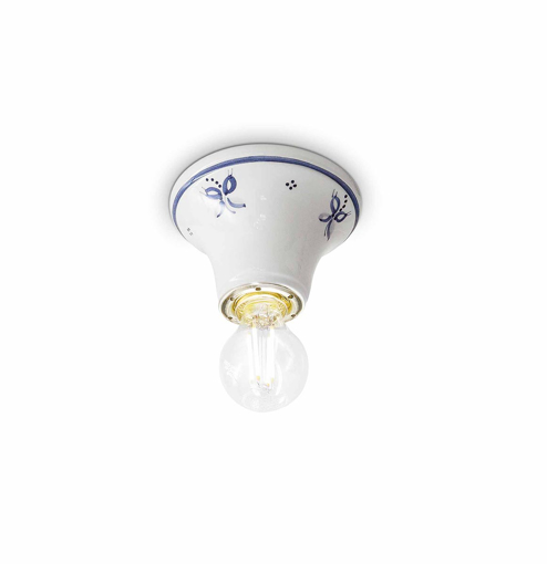 Immagine di Trieste plafoniera  ceiling lamp1 x max 60w e14 - ip20