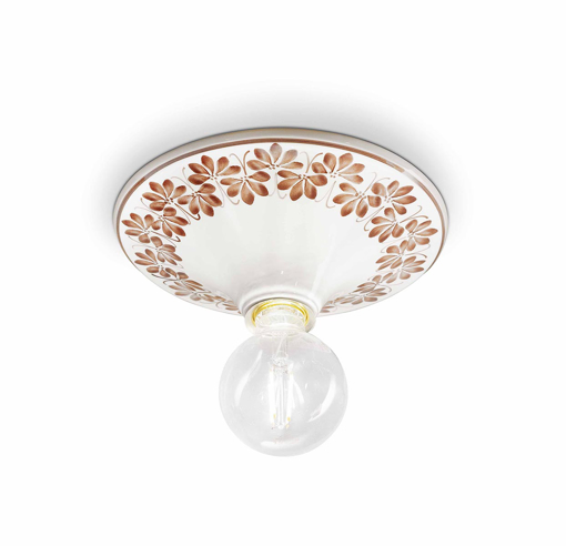 Immagine di Trieste plafoniera  ceiling lamp1 x max 100w e27 - ip20